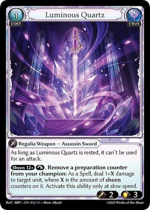 Luminous Quartz #12 – Merlin Re: Collection, Brilliant Vestige