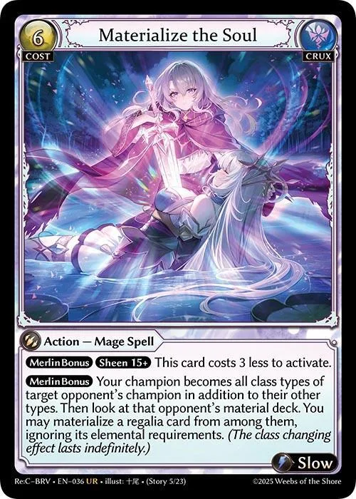 Materialize the Soul #36 – Merlin Re: Collection, Brilliant Vestige