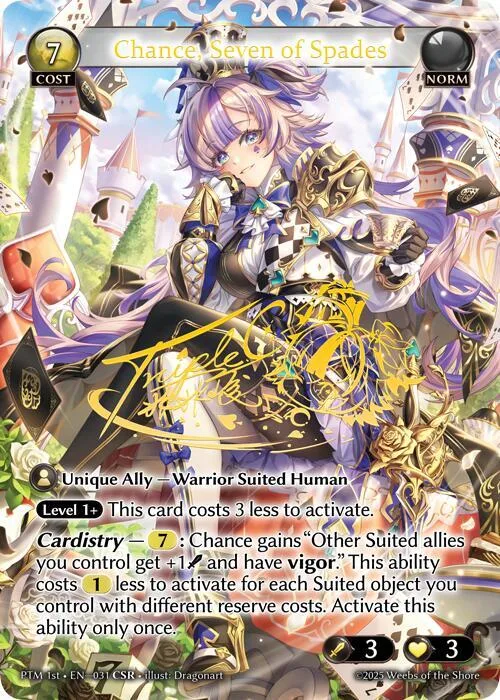 Chance, Seven of Spades (CSR) #31 – Phantom Monarchs