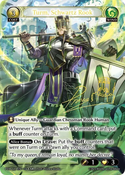 Turm, Schwartz Rook (CSR) #156 – Phantom Monarchs