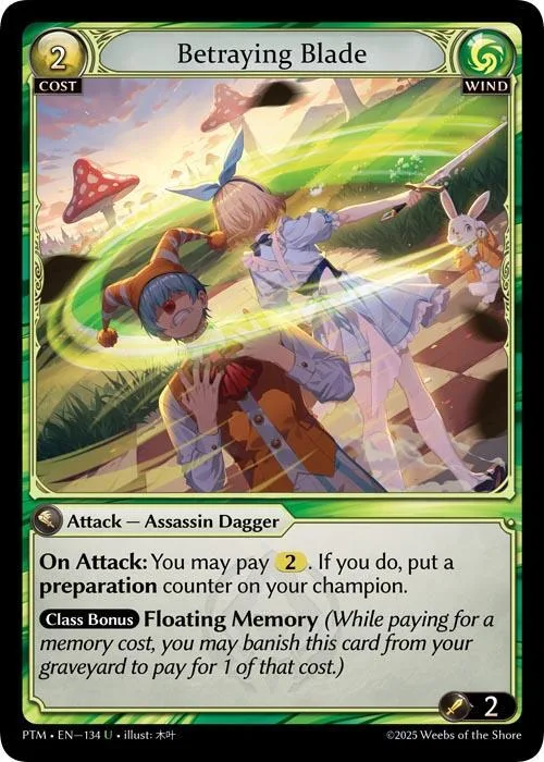 Betraying Blade (Curio Foil) #134 – Phantom Monarchs