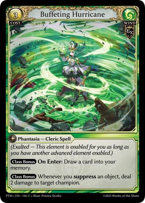Buffeting Hurricane (Curio Foil) #136 – Phantom Monarchs