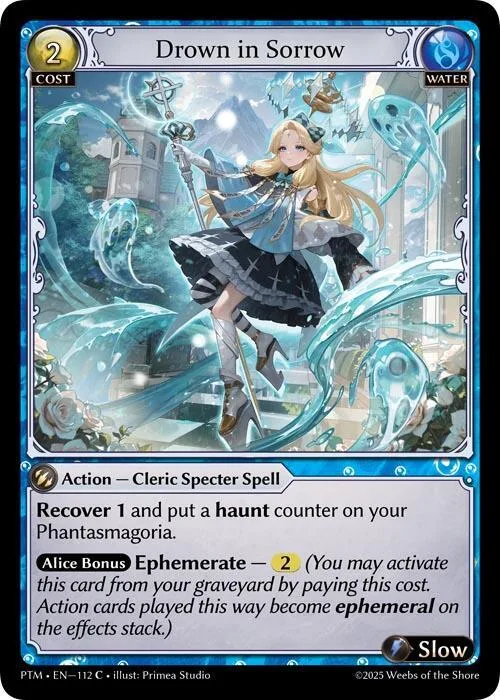 Drown in Sorrow (Curio Foil) #112 – Phantom Monarchs