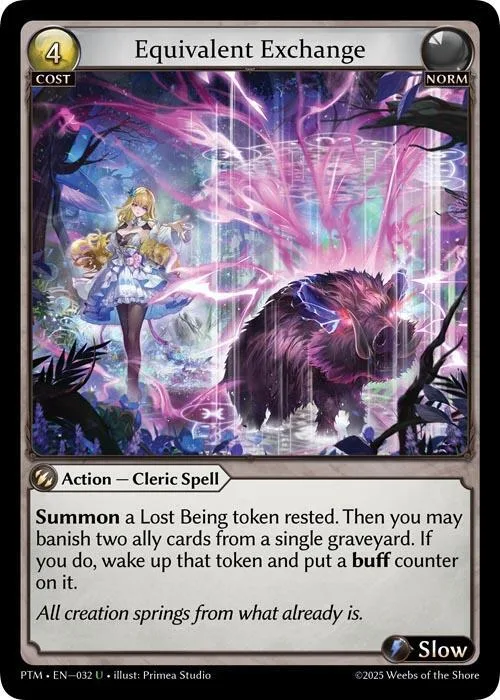 Equivalent Exchange (Curio Foil) #32 – Phantom Monarchs