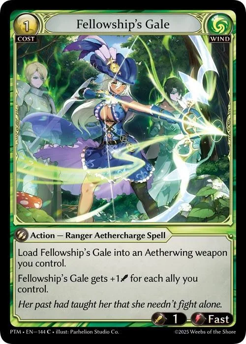 Fellowship's Gale (Curio Foil) #144 – Phantom Monarchs