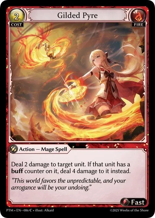 Gilded Pyre (Curio Foil) #86 – Phantom Monarchs