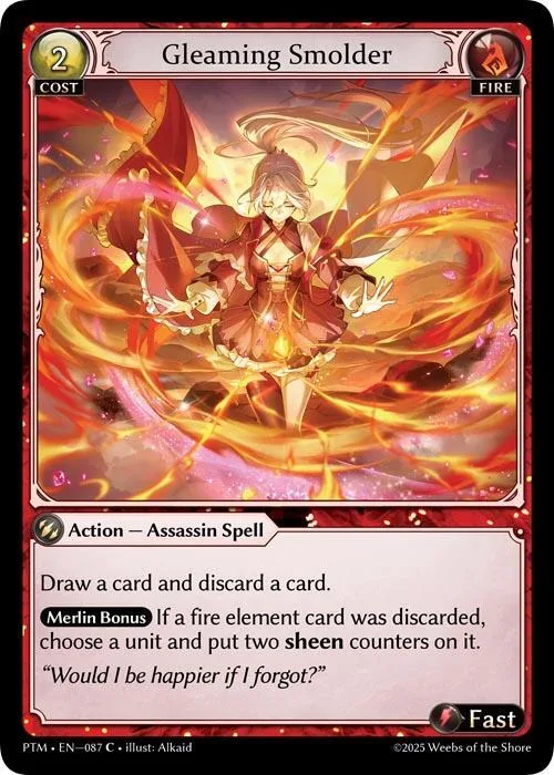 Gleaming Smolder (Curio Foil) #87 – Phantom Monarchs