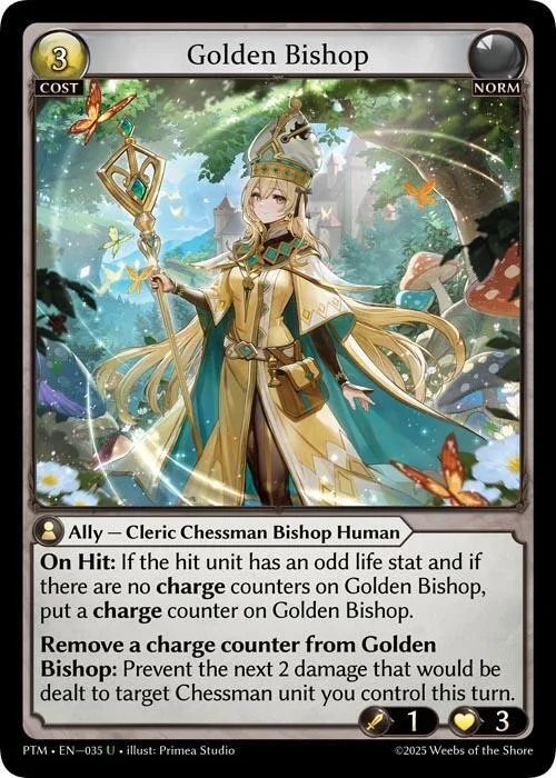 Golden Bishop (Curio Foil) #35 – Phantom Monarchs