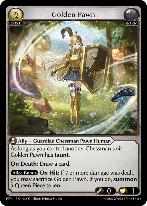 Golden Pawn (Curio Foil) #38 – Phantom Monarchs