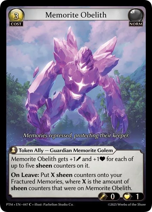 Memorite Obelith (Curio Foil) #47 – Phantom Monarchs