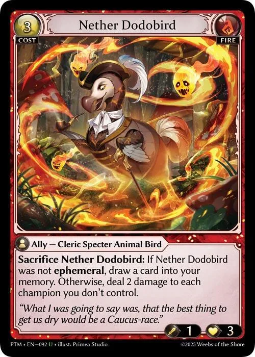Nether Dodobird (Curio Foil) #92 – Phantom Monarchs
