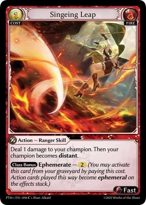 Singeing Leap (Curio Foil) #98 – Phantom Monarchs