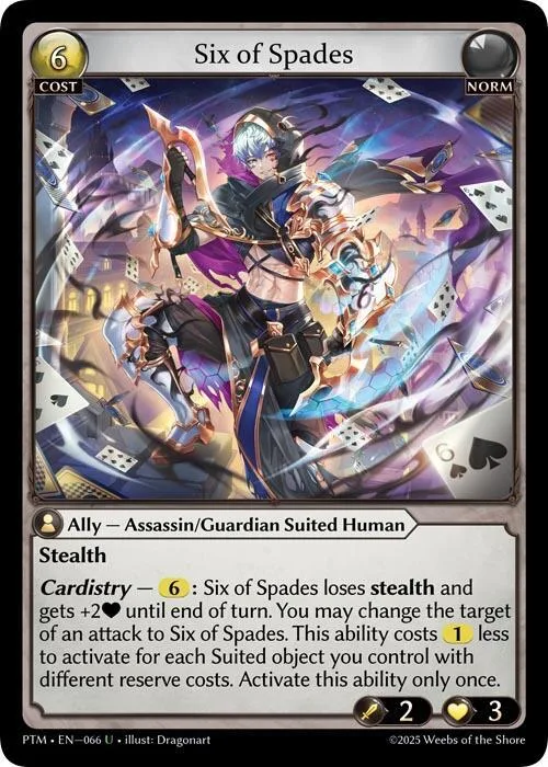 Six of Spades (Curio Foil) #66 – Phantom Monarchs