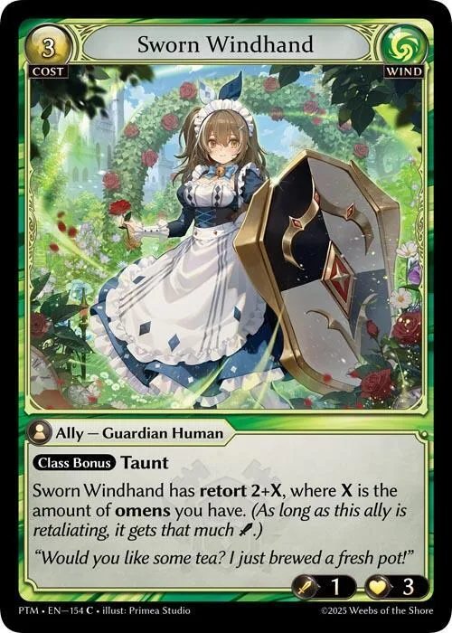 Sworn Windhand (Curio Foil) #154 – Phantom Monarchs
