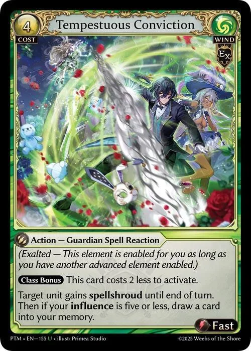 Tempestuous Conviction (Curio Foil) #155 – Phantom Monarchs