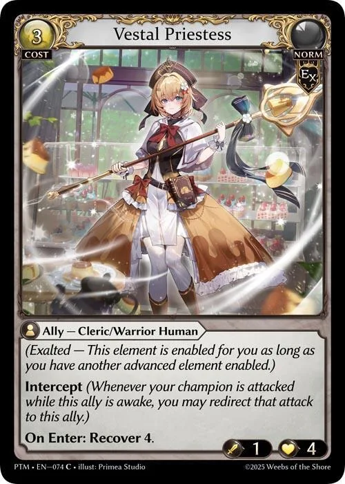 Vestal Priestess (Curio Foil) #74 – Phantom Monarchs