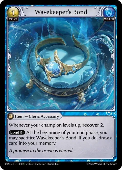 Wavekeeper's Bond (Curio Foil) #130 – Phantom Monarchs