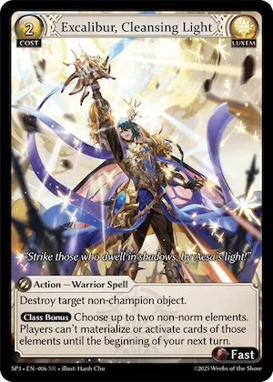 Excalibur, Cleansing Light #6 – Supporter Pack 3