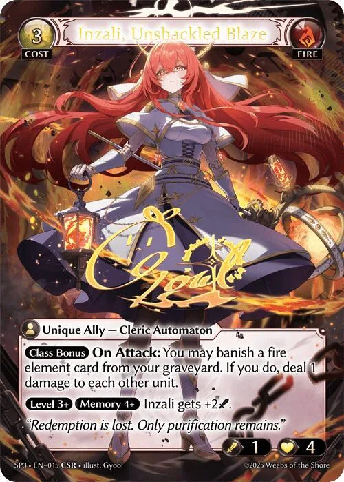 Inzali, Unshackled Blaze (CSR) #15 – Supporter Pack 3
