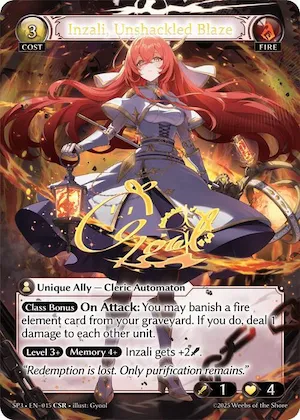 Inzali, Unshackled Blaze (CSR) #15 – Supporter Pack 3