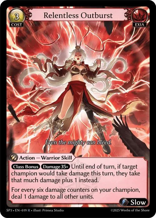 Relentless Outburst #19 – Supporter Pack 3