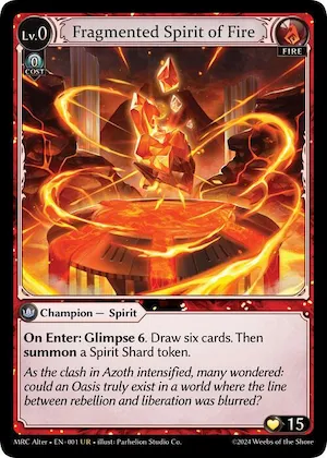 Fragmented Spirit of Fire #1 – Mercurial Heart Alter Edition