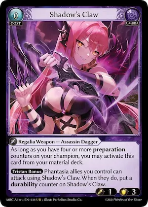 Shadow's Claw #34 – Mercurial Heart Alter Edition