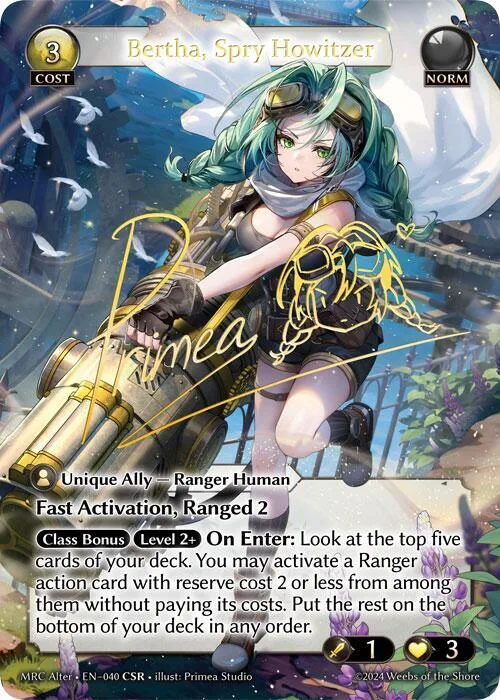 Bertha, Spry Howitzer #40 – Mercurial Heart Alter Edition