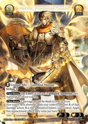 Hector, Praetorian Guard (CSR) #201 – Mercurial Heart Alter Edition