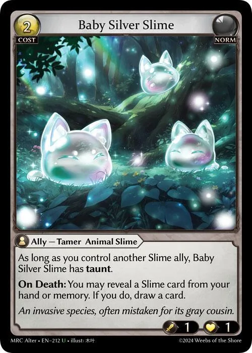 Baby Silver Slime #212 – Mercurial Heart Alter Edition