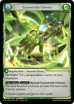 Gearstride Gloves #9 – Tristan, Shadowdancer Re:Collection Lite