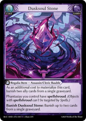 Dusksoul Stone #10 – Tristan, Shadowdancer Re:Collection Lite