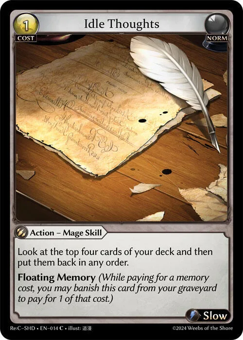 Idle Thoughts #14 – Tristan, Shadowdancer Re:Collection Lite