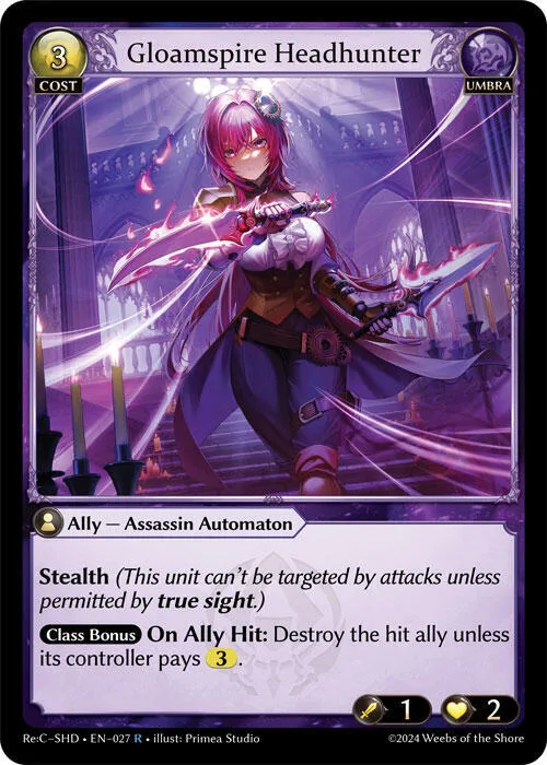 Gloamspire Headhunter #27 – Tristan, Shadowdancer Re:Collection Lite