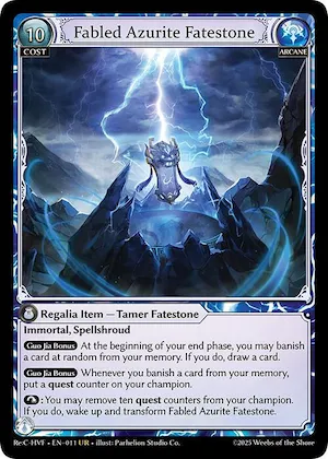 Fabled Azurite Fatestone #11 – Guo Jia Re: Collection, Heaven’s Favored
