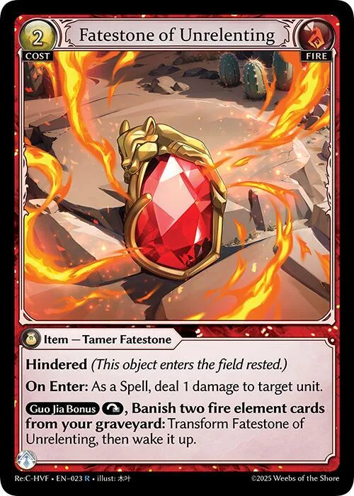 Fatestone of Unrelenting #23 – Guo Jia Re: Collection, Heaven’s Favored