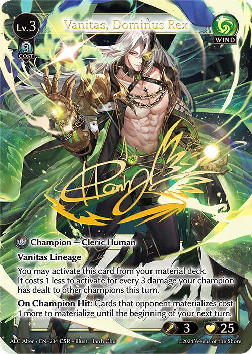 Vanitas, Dominus Rex (CSR) #234 – Alchemical Revolution Alter Edition