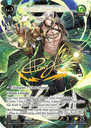 Vanitas, Dominus Rex (CSR) #234 – Alchemical Revolution Alter Edition