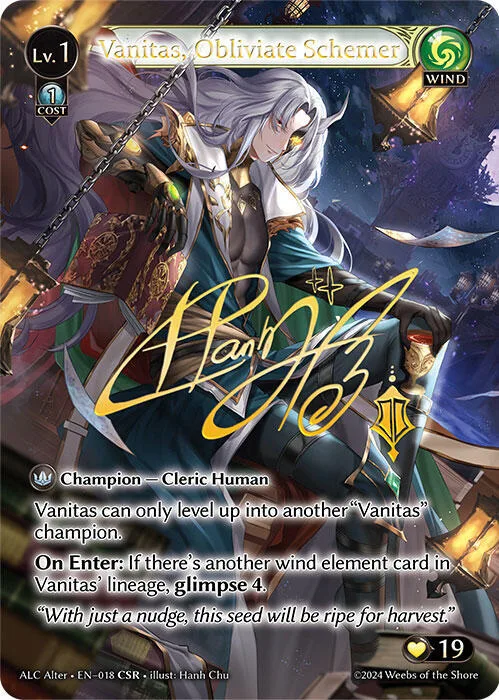 Vanitas, Obliviate Schemer (CSR) #18 – Alchemical Revolution Alter Edition