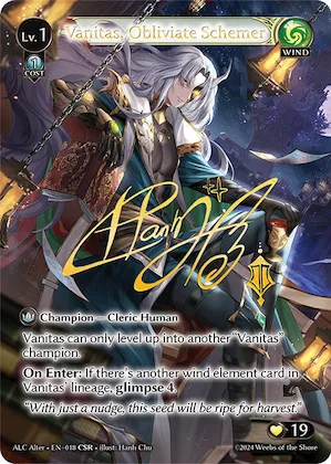 Vanitas, Obliviate Schemer (CSR) #18 – Alchemical Revolution Alter Edition