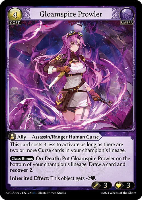Gloamspire Prowler #223 – Alchemical Revolution Alter Edition