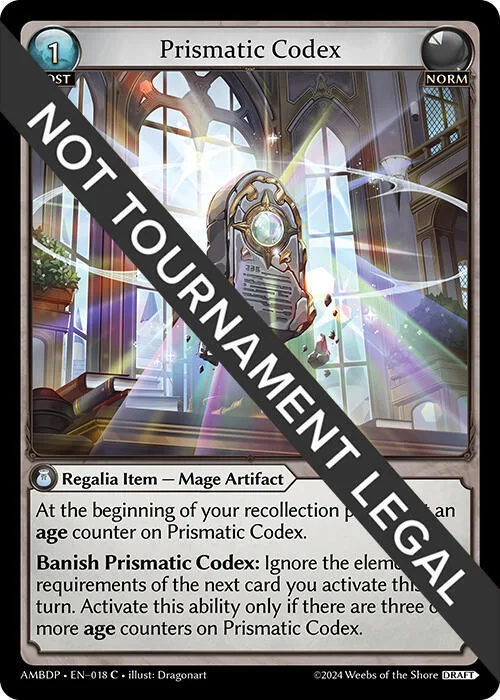 Prismatic Codex #18 – Mortal Ambition Draft Pack