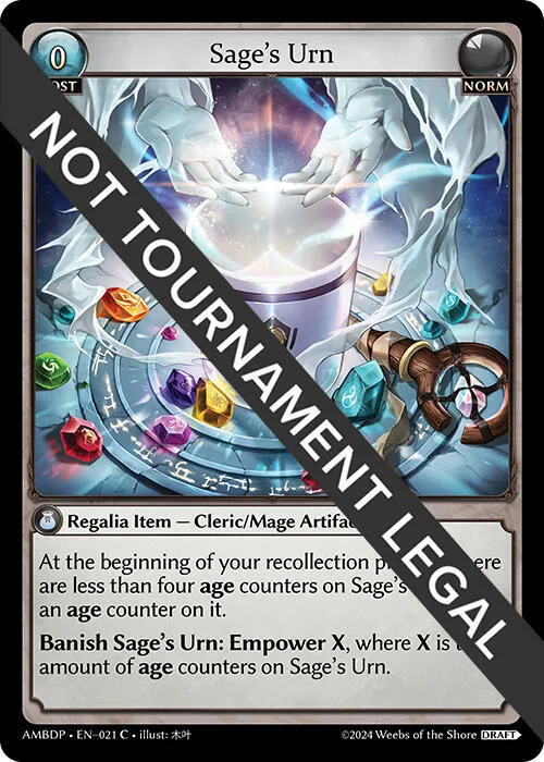 Sage's Urn #21 – Mortal Ambition Draft Pack
