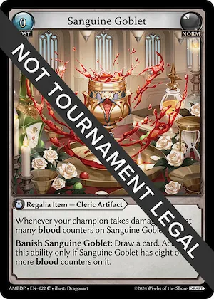 Sanguine Goblet #22 – Mortal Ambition Draft Pack
