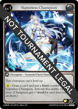 Nameless Champion (Assassin/Cleric) #1 – Mortal Ambition Draft Pack