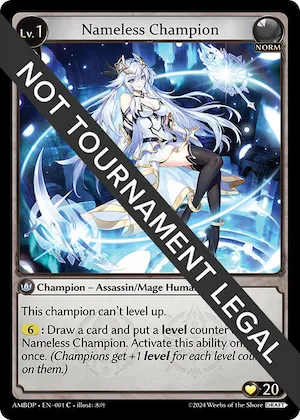 Nameless Champion (Assassin/Mage) #1 – Mortal Ambition Draft Pack
