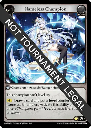 Nameless Champion (Assassin/Ranger) #1 – Mortal Ambition Draft Pack