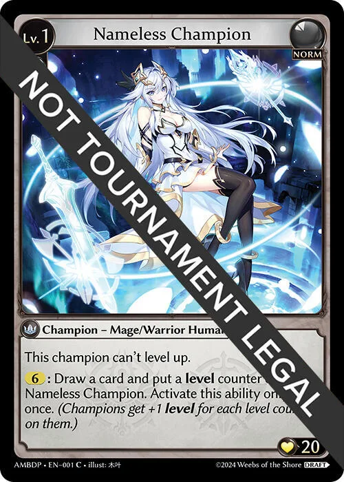 Nameless Champion (Mage/Warrior) #1 – Mortal Ambition Draft Pack