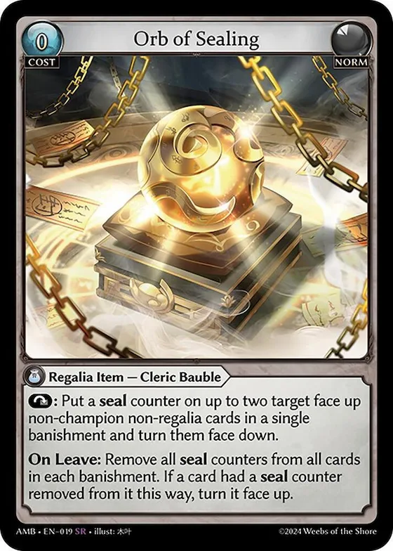Orb of Sealing #19 – Mortal Ambition