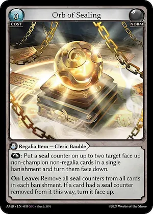 Orb of Sealing #19 – Mortal Ambition